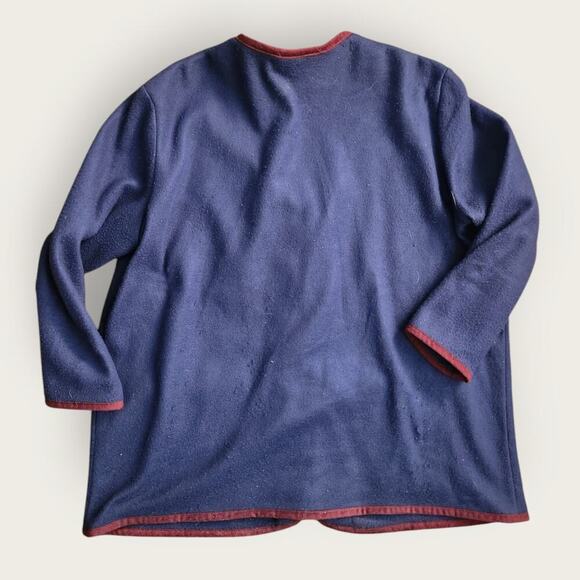 Willow Ridge Cardigan Women's Sz 2x Button up Front Pockets Autumn Leaves  VTG - Picture 3 of 8